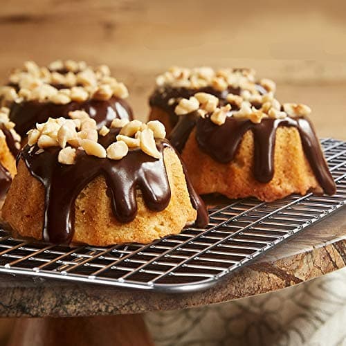 Hiware 2-Pack Cooling Racks for Baking, Stainless Steel Wire Rack Baking Rack Oven Rack Cookie Rack, Oven Safe, Rust-Resistant Rack for Cooking, Baking, Roasting and Grilling - Fit Half Sheet Pan 7