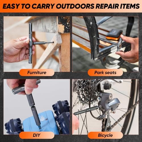 Saker 42 in 1 Magnetic Screwdriver Set, Multi Bit Free Combination Ratchet Screwdriver Set Portable Repair Tool Kit for Gifts Furniture, Computer, Bicycle and DIY Grey 5