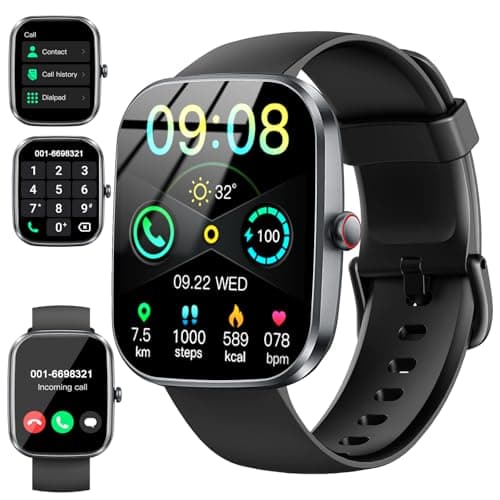 Smart Watch for Men Women, 2026 Smartwatch(Answer/Make Call) , 1.91" New Fitness Watch with 120+ Sport Modes, Fitness Tracke with Pedometer/Sleep Monitor/Heart Rate/IP68 Waterproof, for Android/iPhone