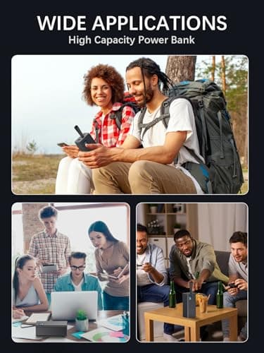 LOHAO Portable Charger Power Bank, PD 30w & QC 3.0 Fast Charging Battery Pack, 70000mah Powerbank 5 Outputs 2 Inputs Compatible with iPhone 17/16/15/14/13/12 and More 6