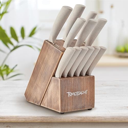 Hampton Forge HMC01B629L Harvest 13-Piece Block Set, 12 Knives, Block Color MAY VARY in Tone, Wood Handles and Stainless Steel Blades 5