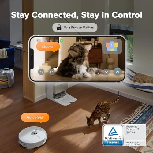 roborock Qrevo Master Robot Vacuum and Mop Combo, 10,000Pa Suction, FlexiArm Design Side Brush & Mop, Auto Mop Washing & Drying, Self-Emptying&Refilling, Dock Self-Cleaning, Obstacle Avoidance, White 7