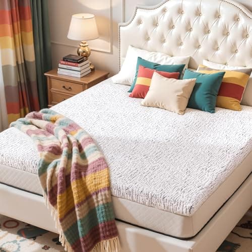 CHUN YI Queen Mattress Topper, 4 Inch Memory Foam Mattress Topper, Gel Infused Bed Topper with Removable Washable Cover, Soft Mattress Pad for Pressure Relief, CertiPUR-US Certified 6