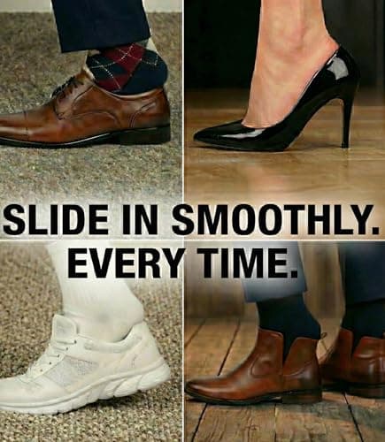 FALKON Extra Long Shoe Horn- 31.8" Metal Shoe Horn Long Handle for Seniors, Men & Women (1) 6