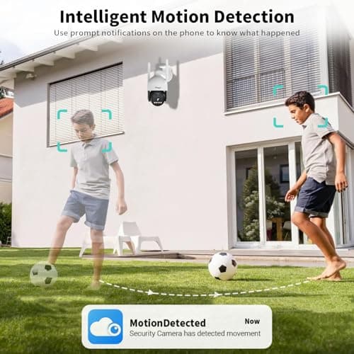 Alaga Outdoor Security Camera,Black Light Full Color Night Vision,360° Detailed Coverage,5G and 2.4G WiFi,AI Motion Tracking,F1.0 Lens,Weatherproof,2-Way Audio,7/24 Record,Cloud and Local Storage 7
