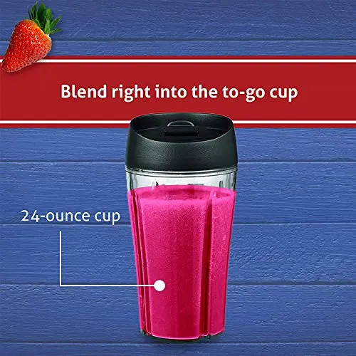 Oster Pro 1200 Smoothie Blender with Glass Jar & 24oz To-Go Cup, Countertop Kitchen Blender with 7 Speeds, 1200W Power, Brushed Nickel 5
