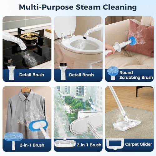 Steam Mop All-in-one for Floor Cleaning, MultiPurpose Steam Cleaner for Home with LED display screen 7