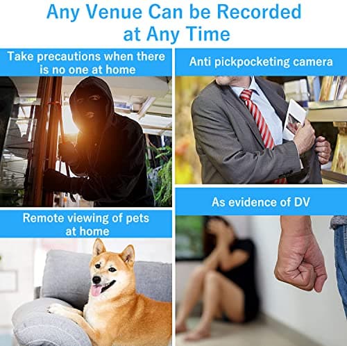 HsiaoPun HD 4K WiFi Wireless Camera, Equipped with Night Vision and Motion Detection Functions, Supports 32GB SD Card - APP Control Camera for Baby, Pets(Video Only) 5