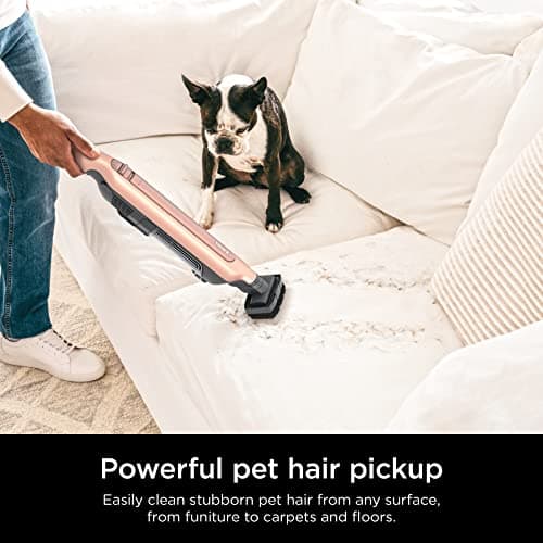 Shark WS642RG WANDVAC System Pet 3-in-1 Ultra-Lightweight Powerful Cordless Stick & Handheld Vacuum Combo with Charging Dock, Duster Crevice Tool & Pet Multi-Tool, Rose Gold 9