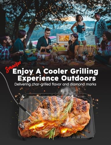 Nuwave Bravo XL Pro Air Fryer Toaster Oven with Grill Combo, 2025 New Ultra-Fast Convection System, 35% Crispier, 2X More Even, 142 Presets, 50-500F, Smarter Probe, PFAS Free, 30QT, Stainless Steel 5