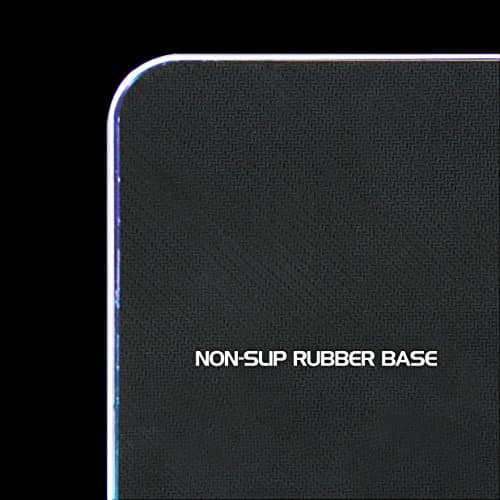 ENHANCE LED Gaming Mouse Pad RGB - Hard Mouse Pad with 7 Light Up Modes and Brightness Controls - Large Surface (13.75 x 9.8 in) with Glowing Lights and Rubber Non-Slip Grip for Desktop Gamers 6