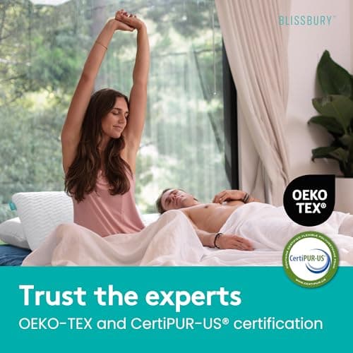 BLISSBURY Stomach Sleeping Pillow – Ultra Thin 2.6" Memory Foam for Neck and Cervical Support | Flat Pillow for Belly Sleeper | Low Loft Design for Comfort and Better Sleep 7