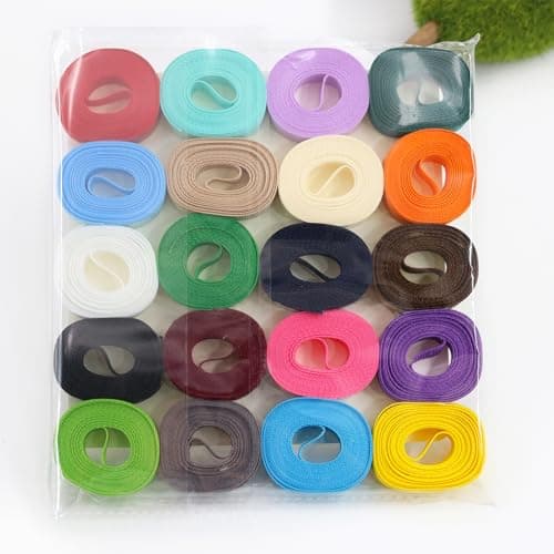 3/8 Inches Grosgrain Ribbons Fabric Ribbons, 20 Colors*2 Yards Each Total 40 Yards, Boutique Ribbons for Gifts Wrapping, DIY Bow Hair Accessories 6