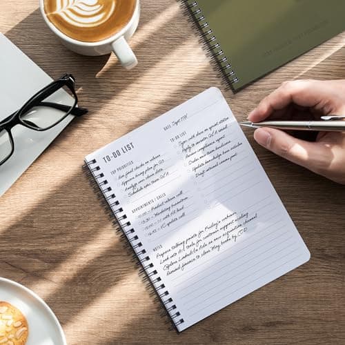 ZICOTO Aesthetic To Do List Notebook For Work or Home - Simple Daily Planner to Easily Organize Your Tasks And Boost Productivity - Stylish Undated Organizer Supplies For Women and Men 5