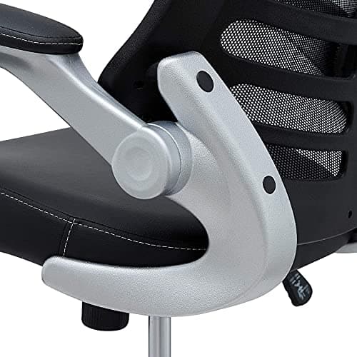 Modway Attainment Mesh Back and Vinyl Seat Modern Office Chair in Black 9