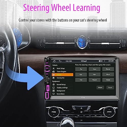 MINYE [Wireless] Double Din Car Stereo with Wireless Apple CarPlay and Android Auto, 7 Inch LCD Touchscreen RDS FM/AM Vehicle Radio Type-C Phone Charge, Bluetooth, Mirror-Link, Backup Camera 7