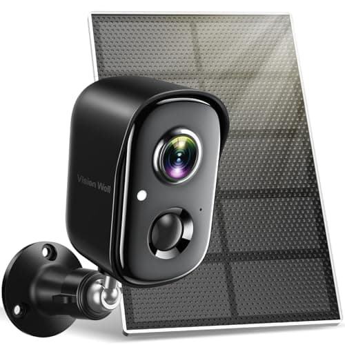 Security Cameras Wireless Outdoor, 2K WiFi Cameras for Home Security with Solar Panel Battery Powered AI Motion Detection Spotlight Siren Alarm Surveillance Home Security Cameras -Black Solar Camera