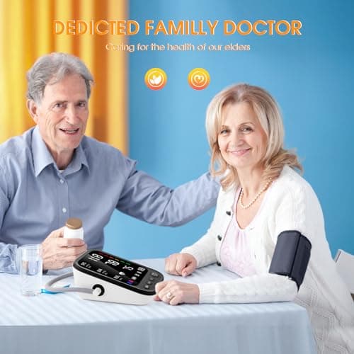 Blood Pressure Machine, Automatic Upper Arm Blood Pressure Monitor with 2x199 Readout, 4.5 Inch Backlit Large Screen Adjustable Large Cuff 9 to 17 Inches - Arrhythmia and Home Hypertension Detector 5