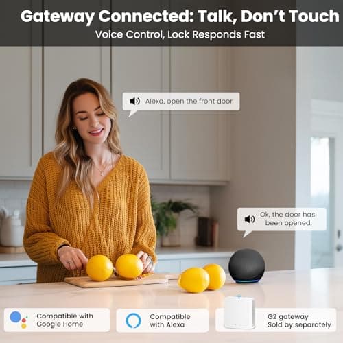 Keyless Entry Door Lock, Biquole Smart Lock with App Control, Fingerprint Door Lock, Electronic Keypad Deadbolt, Auto & One Touch Lock | Digital Smart Door Locks | Easy Installation | IP54 Waterproof 9