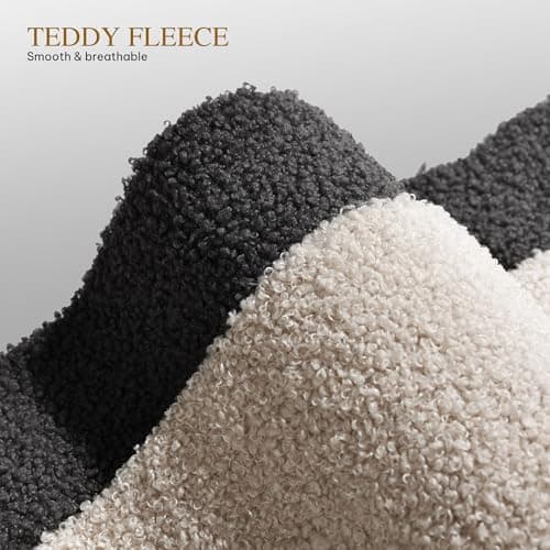 YITAHOME 86" Sleeper Sofa, 2 in 1 Convetible Sofa Bed with Pull Out Couch Bed and Storage Chaise,L-Shape Sectional Sofa for Living Room, Teddy Fleece, Beige 5