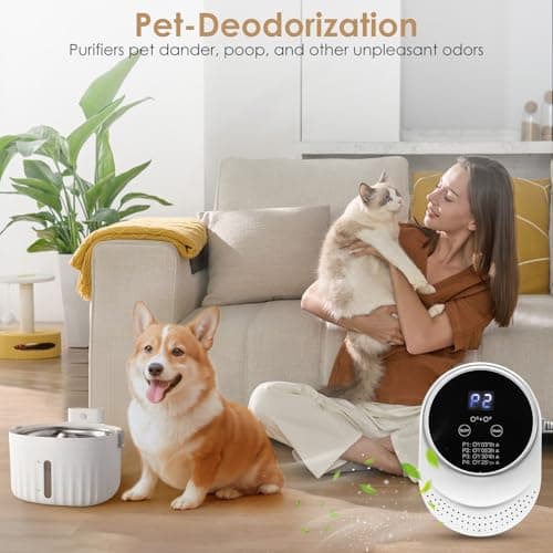 Cat Litter Deodorizer Air Purifier for 99% Dog Poop Strong Odor Plug in Air Ionizers for Home Toilet Kitchen Pets House Car Portable Air Purifier for Bedroom (1) 7