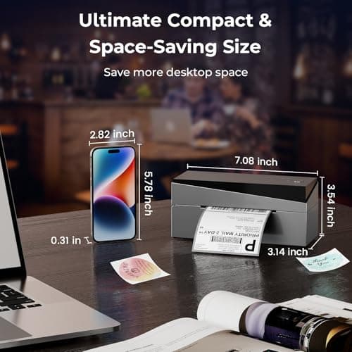 Omezizy Bluetooth Shipping Label Printer 4x6, 249BT Thermal Label Printer 4x6 for Small Business, Shipping Packages, Office, Home, Compatible with Android iPhone iPad Windows macOS Tiktok USPS Etsy 8