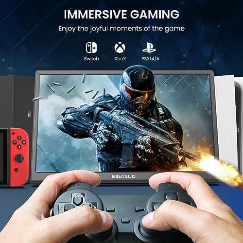 FANGOR Portable Monitor for Laptop (Black) 5