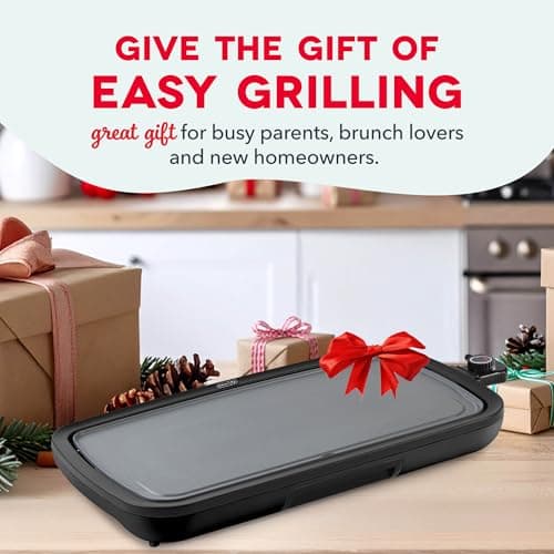 Dash Everyday Electric Griddle - Indoor Griddle for Versatile Cooking - Features Quick-Heating, Anti-Slip Feet, and Removable, Nonstick Plate - Black 10