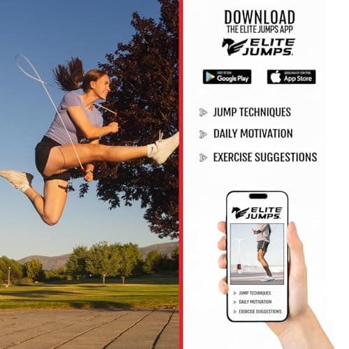 Elite Jumps 6mm PVC Jump Rope – Adjustable All-White Fitness Skipping Rope with Unbreakable Handles & Non-Kinking Cord – Premium Workout Equipment for Men & Women 8