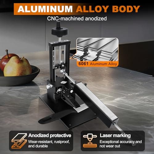 Precision Adjust Knife Sharpener, Guided Knife Sharpening System Kit with Digital Angle Finder, #400, #1000 Diamond Plate, Fixed Angle Knife Sharpener for Kitchen, Pocket, Hunting Knives 5