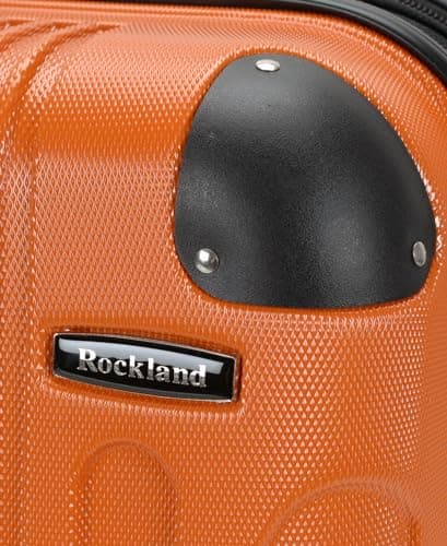 Rockland London Hardside Spinner Wheel Luggage, Orange, Carry-On 20-Inch 8