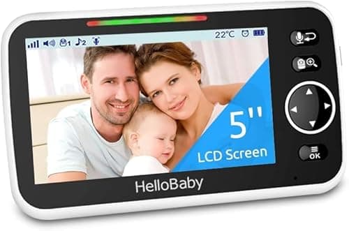 HelloBaby HB6550 2025 Monitor Only - HB6550 Replacement Monitor 𝑶𝒏𝒍𝒚 𝒇𝒐𝒓 𝑯𝑩6550 Camera, 5" Display, Parent Unit, HB6550 Replace Screen, 𝑵𝒐𝒕 𝒇𝒐𝒓 𝑯𝑩6351-2/𝑯𝑩6250