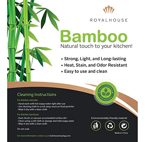 RoyalHouse Natural Bamboo Roll Top Bread Box Kitchen for Countertop Food Storage, Large, NO ASSEMBLY REQUIRED 7