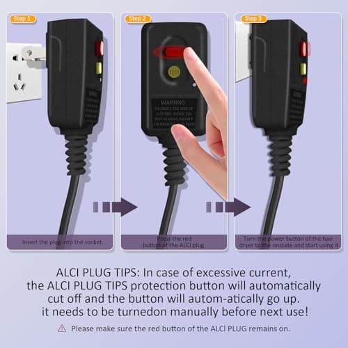 High Speed Plasma Ion Hair Dryer with Diffuser, Professional Blow Dryer 130000 RPM Brushless Motor for Fast Drying,1500W 3Temps/3Speeds Thermo-Control Lightweight Hairdryer for Women Home Travel Salon 8