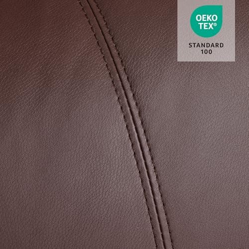 MCombo Electric Power Lift Recliner Chair Sofa with Massage and Heat for Elderly, 3 Positions, 2 Side Pockets, and Cup Holders, USB Ports, Faux Leather 7040 (Light Brown, Medium) 9