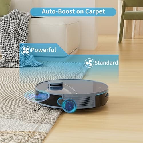 OKP Life Robot Vacuum and Mop Combo, LiDAR Navigation, 4000Pa Suction, No-Go Zone, 200Mins Runtime, Smart Mapping Robotic Vacuum, Wi-Fi/App/Alexa Control, Ideal for Pet Hair, Hard Floor and Carpet 6