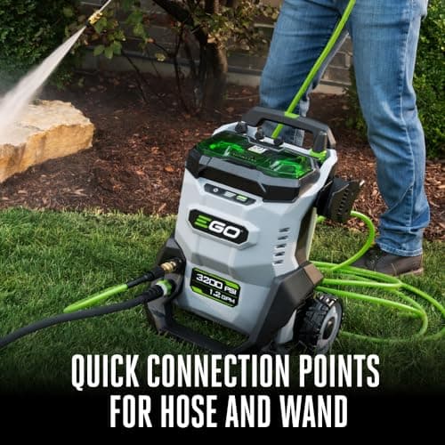 EGO Power+ Electric Pressure Washer, 3200 PSI Power Washer, Includes (2) 56V 6.0Ah Batteries and Charger - HPW3204-2 6