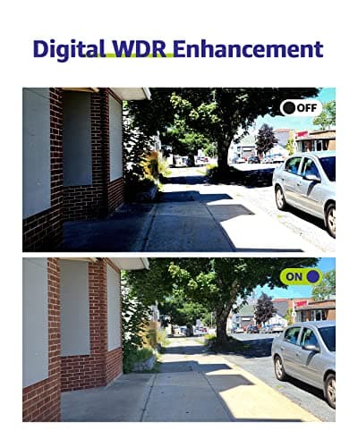 SANNCE FHD 1080p 2MP Wired Home Security Camera with EXIR 100ft Night Vision, IP66 Waterproof Surveillance Bullet Cameras for Outdoor Indoor Video Home CCTV Camera (Black) 5