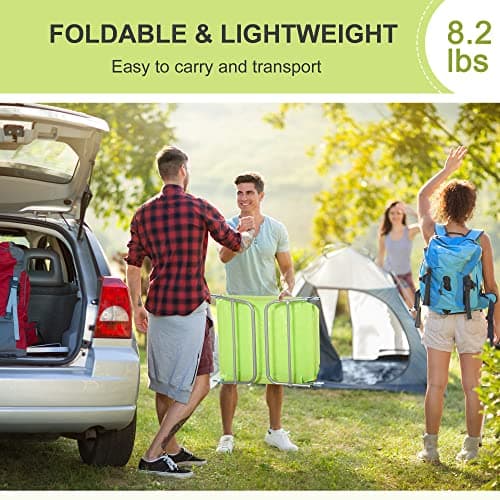 Outsunny Folding Chaise Lounge Pool Chairs, Outdoor Sun Tanning Chairs with Pillow, Reclining Back, Steel Frame & Breathable Mesh for Beach, Yard, Patio, Green 7