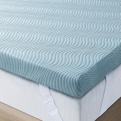 UniPon Firm Mattress Topper 3 inch King Memory Foam Mattress Topper Gel Infused with High-Density Foam for Body Support & Pressure Relief, Dual-Side Firmness, Ventilated Design, CertiPUR-US Certified
