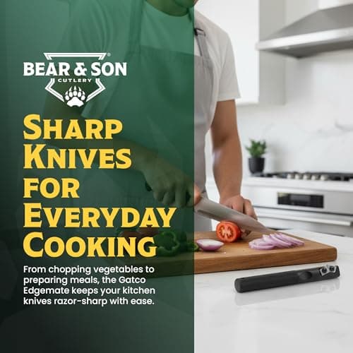 Gatco Edgemate Durable Pocket Knife Sharpener – Portable Tungsten Carbide Sharpening Tool for Knives, Scissors, Shears & Tools – Compact, Professional Field, Kitchen, Hunting & Garden Sharpener 8