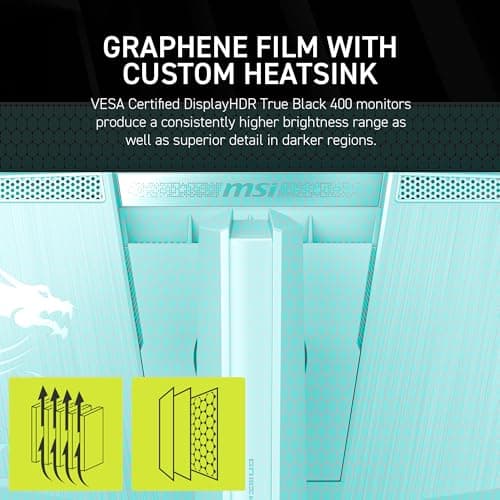 msi MAG 272QPW QD-OLED X28 27-inch 2560 x 1440 (QHD) Gaming Monitor, 280Hz, Adaptive-Sync, HDR Ready, HDMI, VGA Port, VESA Mountable, Tilt, 4-Side Slim Bezel, 0.03ms, White 6