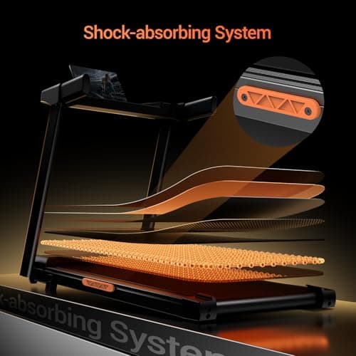 15% Incline Treadmill with Handles, 3-in-1 Portable Treadmills for Home and Office, Treadmills, 3.0HP Quiet Foldable Walking Pad Treadmill with Three Screen Display 4