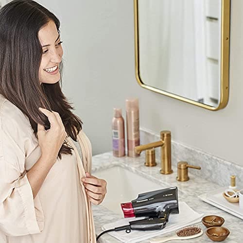 Panasonic nanoe Compact Hair Dryer for Healthy-Looking Hair, 1400W Portable, Folding Handling and QuickDry Nozzle for Fast Drying – EH-NA27-K (Black/Pink) 11