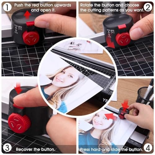 Laminator Machine for A3/A4/A6, YE381 13inch Thermal & Cold Laminating Machine for Home Office School Teacher Use with 50 Pouches, Paper Trimmer and Corner Rounder 5