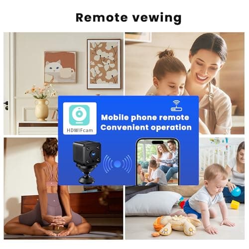 Hidden Cameras - Spy Camera - Nanny Cam - Best Mini Camera - Small WiFi Wireless Pet Cameras -1080P HD Security Camera - Surveillance Camera with Motion Detection and Night Vision for Home Security 6