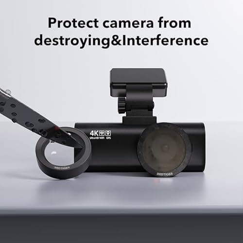 REDTIGER F7NP Dash Cam & CPL, 4K Starvis 2 Dash Camera for Cars with Built-in GPS WiFi and Included Memory Card 8