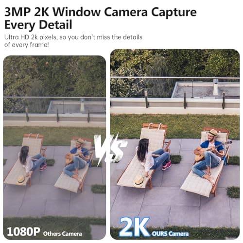 Window Camera, 2K 2.4G WIFI Indoor Cameras for Home Security with Starlight Night Vision, AI Smart Detection, 911 Emergency Dispatch, US Based Cloud,2 Way Talk, 24/7 Recording, Easy & Quick Install 8