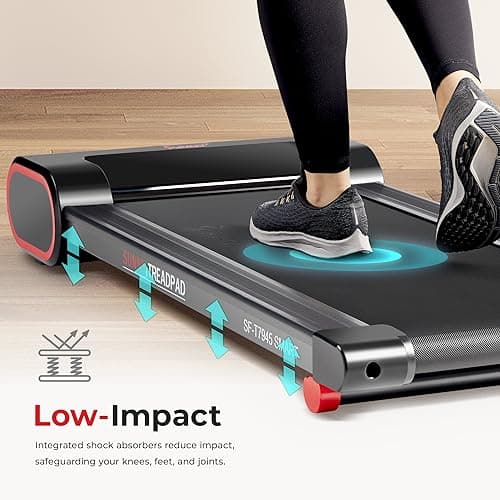 Sunny Health & Fitness Smart Slim Under Desk Walking Treadpad with Remote Control, LCD Display, Improved Safety, Energy-Efficient Design, and Exclusive SunnyFit App - SF-T7945SMART 5