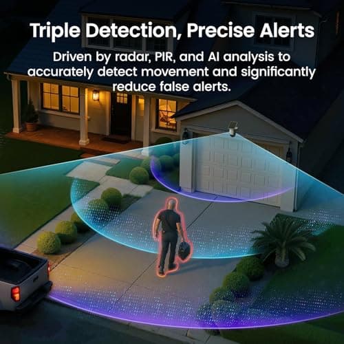 aosu T2 Ultra 4K Solar Security Cameras Wireless Outdoor, 4-Cam Kit, Smart Home Security System with TrueColor Night Vision, AI Recognition&Motion Tracking, 360°Pan&Tilt, Expandable 16TB Local Storage 7